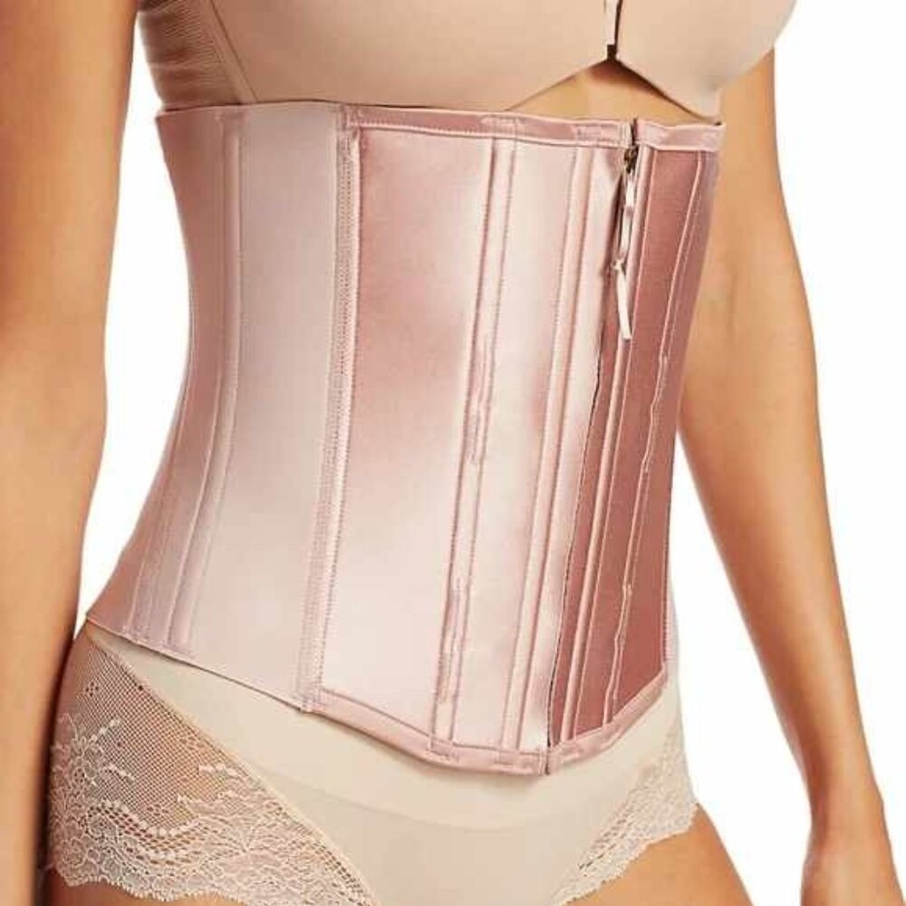 NWT Women’s SPANX Under Sculpture Corset Waist Shaper; XL 14-16 Blush Pink